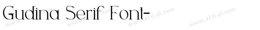 Gudina Serif Font字体转换